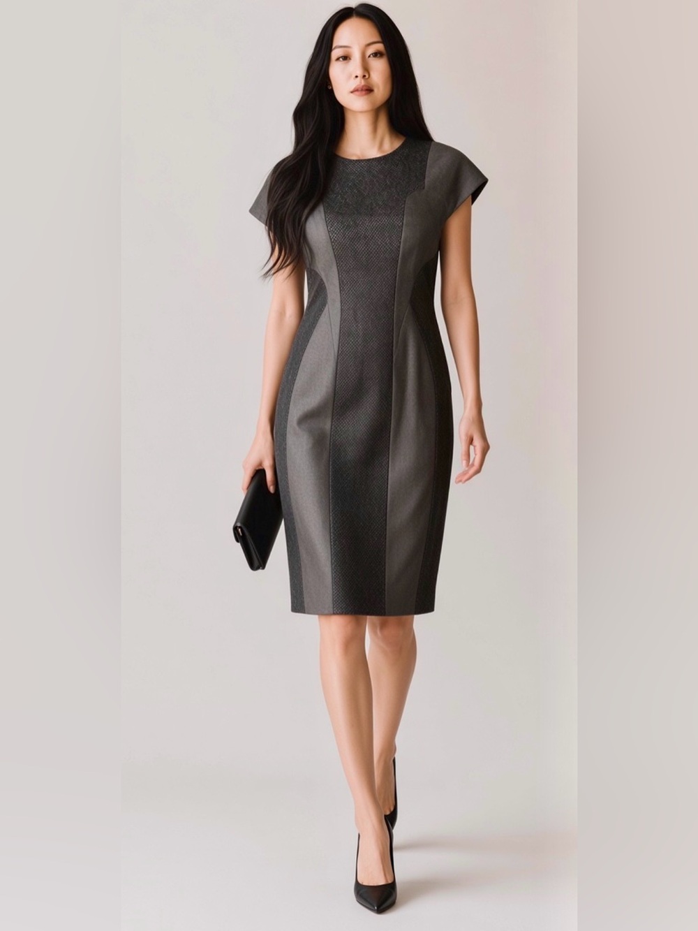 Hugo Boss Wool Darling Sheath Dress Black Label Size 6
